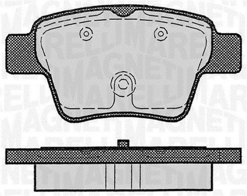 MAGNETI MARELLI Piduriklotsi komplekt,ketaspidur 363916060179